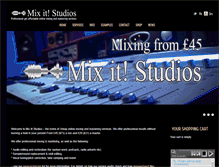 Tablet Screenshot of mixitstudios.co.uk